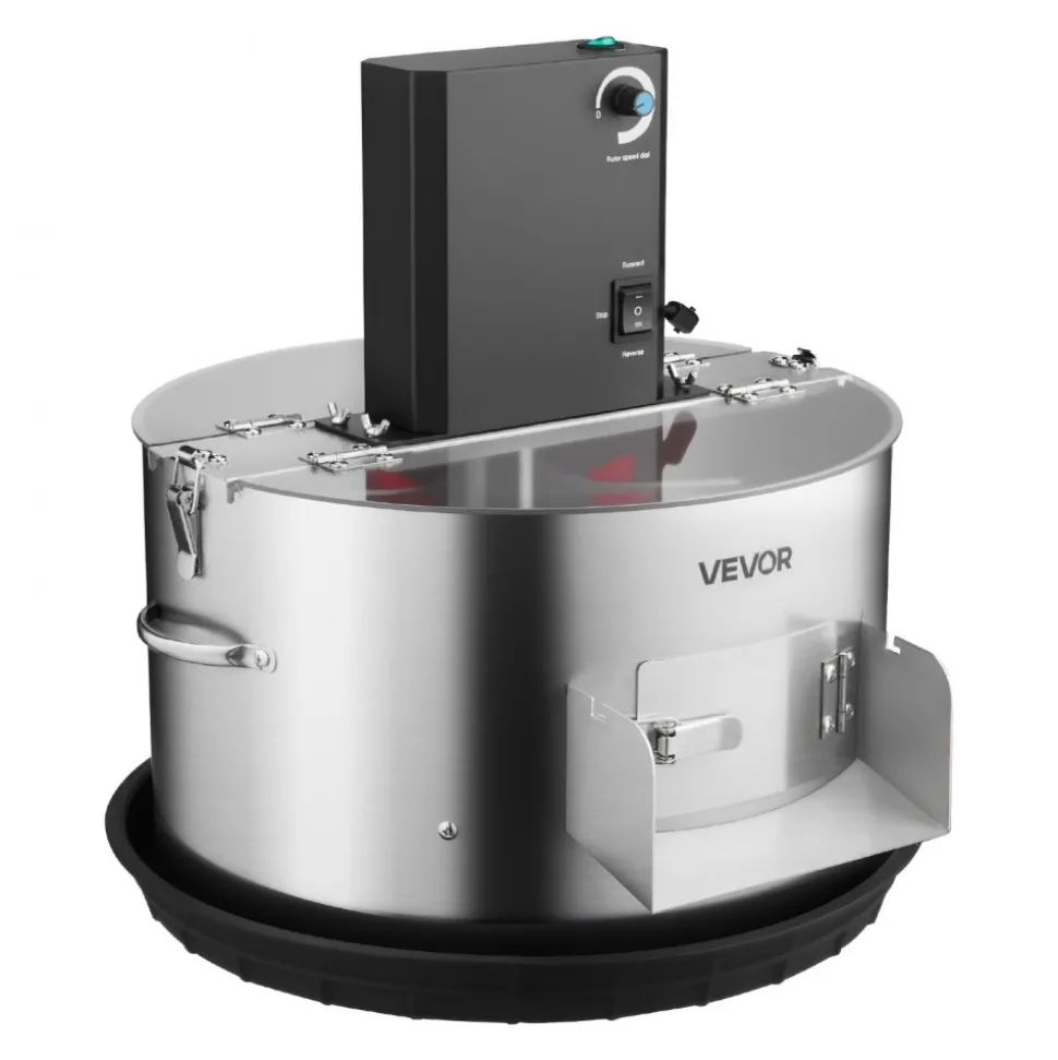 VEVOR Electric Bud Leaf Trimmer, 2-in-1 Manual & Electric, 16 in Bud Trimmer with Stainless Steel Blades, Visual Cutting, Wet & Dry Hydroponic Cutting Machine with Tray, for Plant Buds Flowers