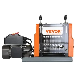 VEVOR Electric Cable Stripping Tool, 0.06''-0.98'' Motorized Wire Stripper, 60W, Features Clear Depth Gauge, Includes 6 Circular & 1 Flat Channels for Efficient Copper Wire Recycling
