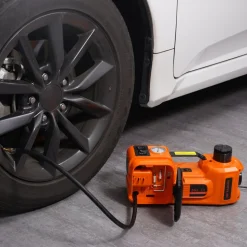 VEVOR Electric Car Jack, 5 Ton/11023 LBS Hydraulic Car Jack, Portable Car Jack Lifting with Built-in Inflatable Pump and LED Light, Car Jack for SUV MPV Sedan Truck Change Tires Garage Repair