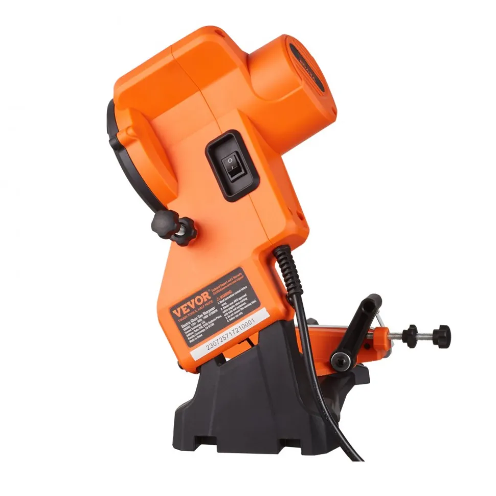 VEVOR Electric Chainsaw Sharpener, 85W Bench Saw Chain Sharpener 5000RPM, Professional Chainsaw Sharpening Tool with 2 Grinding Wheels for Woodworking, Logging, Gardening