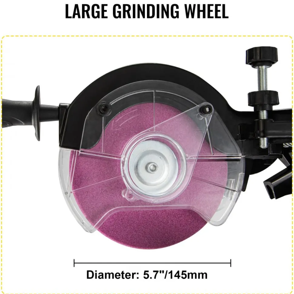 VEVOR Electric Chainsaw Sharpener, 230W Professional Multi-Angle Adjustable Chain Grinder 3000RPM, Electric Chainsaw Blade Sharpener for 1/4" to 2/5" Chains
