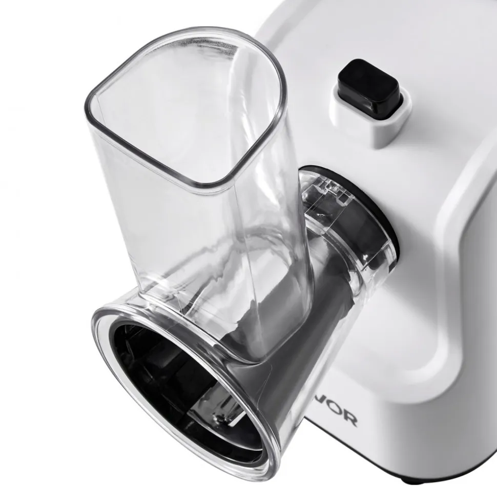 VEVOR Electric Cheese Grater Salad Maker, 200W Salad Shooter, Electric Vegetable Slicer Shredder Chopper for Fruits with 5 Attachments, Stainless Steel Food Cutter for Vegetables, and Cheeses