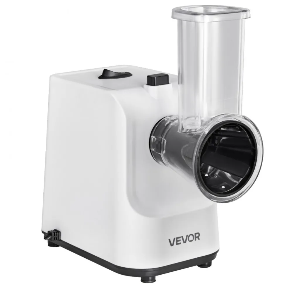 VEVOR Electric Cheese Grater Salad Maker, 200W Salad Shooter, Electric Vegetable Slicer Shredder Chopper for Fruits with 5 Attachments, Stainless Steel Food Cutter for Vegetables, and Cheeses