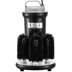 VEVOR Electric Commercial Glass Washer, 5-Brush Bar Glass Cleaner, 1200 Cups/Hour Wine Glass Cleaning Machine, Bar Glass Washer for Champagne Glasses, Beer Cups, Mugs, Perfect for Bars and Cafes