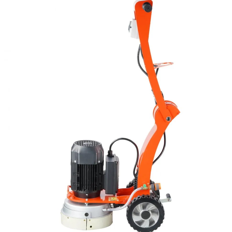 VEVOR Electric Concrete Floor Grinder 10" Walk-Behind Grinder 1.7HP Concrete Floor Polisher, 1300W Grinding Machine, 1720RPM Upgrade Brushless Motor Surfacing Grinder for Granite/Marble/Stones