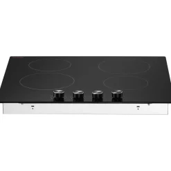 VEVOR Electric Cooktop 12inch 2 Burners Portable Stove Top 1800W 120V, Ceramic Countertop/Built-in Radiant Electric Stove, with 9 Power Levels, Timer, Child Lock, Over-Heat Guard, Touch Control