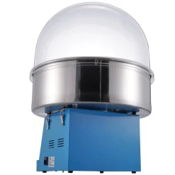 VEVOR Electric Cotton Candy Machine, 1000W Candy Floss Maker, Commercial Cotton Candy Machine with Cover, Stainless Steel Bowl, and Sugar Scoop, Perfect for Home Kids Birthday, Family Party (Blue)