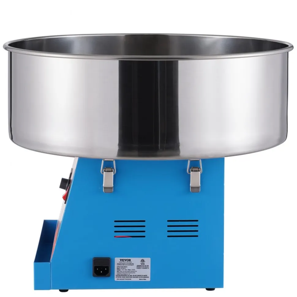 VEVOR Electric Cotton Candy Machine, 1000W Candy Floss Maker, Commercial Cotton Candy Machine with Stainless Steel Bowl, and Sugar Scoop, Perfect for Home Kids Birthday, Family Party (Blue)