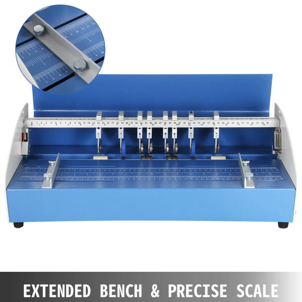VEVOR Electric Creasing Machine 21 Inch Paper Creasing Scoring Machine 3 in 1 Creasing Machine with Heavy Duty Metal Present Multi-function
