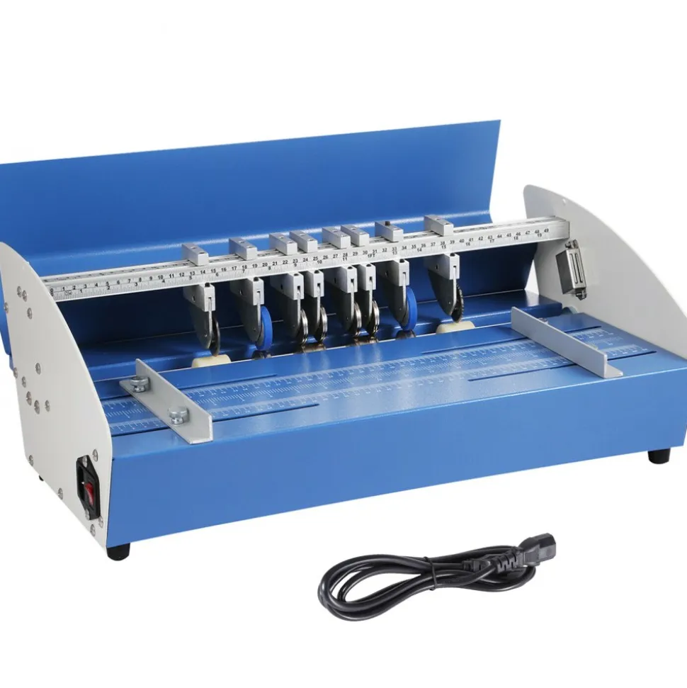 VEVOR Electric Creasing Machine 21 Inch Paper Creasing Scoring Machine 3 in 1 Creasing Machine with Heavy Duty Metal Present Multi-function
