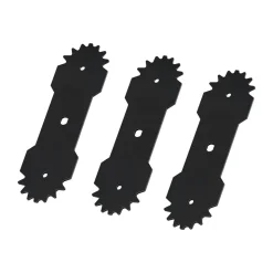 VEVOR Electric Edger Blades, 8.8-inch Length, 3-Pack Replacement Blades, 65Mn High-Carbon Steel with Electrophoretic Coating, Multi-Serrated Sharp Edge, Compatible with the VEVOR ASYTM01230 Edger