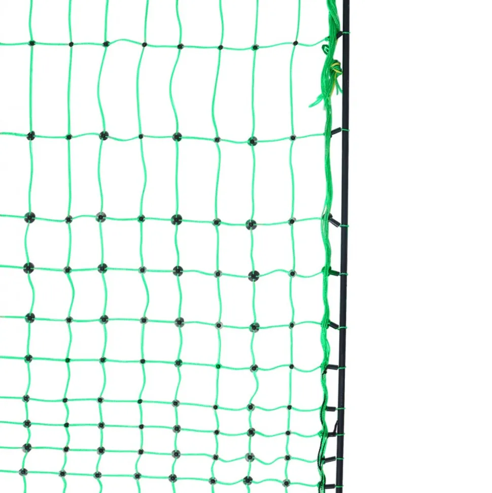 VEVOR Electric Fence Netting, 48" H x 168' L, PE Net Fencing Kit with Posts & Double-Spiked Stakes, Utility Portable Mesh for Chickens, Ducks, Geese, Rabbits, Used in Backyards, Farms, and Ranches