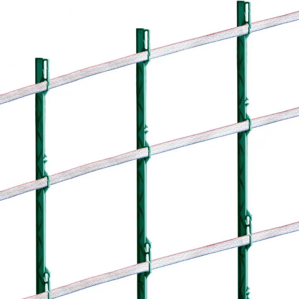 VEVOR Electric Fence Tape, 1640Ft 500M Polytape Fencing Hot Wire, 3/4" Width 6 Stainless Steel Strands for Reliable Conductivity, UV & Rust Resistance, Portable Polywire for Horse Cattle Livestock