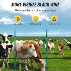 VEVOR Electric Fence Wire, 1000Ft 305M Portable Polywire, 1/4