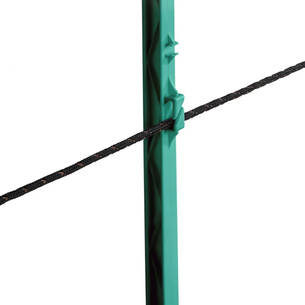 VEVOR Electric Fence Wire, 1000Ft 305M Portable Polywire, 1/4" Diameter 2 Copper Strands for Reliable Conductivity and Rust Resistance, Fencing Rope Line for Horse, Cattle, Livestock