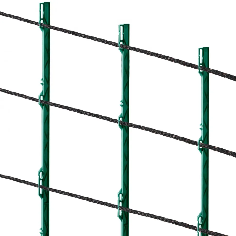 VEVOR Electric Fence Wire, 1000Ft 305M Portable Polywire, 1/4" Diameter 2 Copper Strands for Reliable Conductivity and Rust Resistance, Fencing Rope Line for Horse, Cattle, Livestock