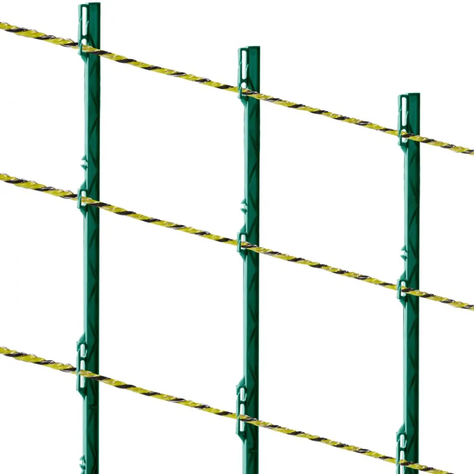 VEVOR Electric Fence Wire, 3366Ft 1026M Portable Polywire, 1/8" Diameter 6 Stainless Steel Strands for Reliable Conductivity and UV, Rust Resistance, Fencing Rope Line for Horse, Cattle, Livestock