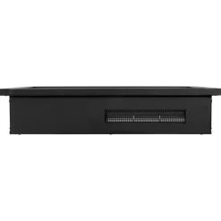 VEVOR Electric Fireplace Insert, 28.5 inch Recessed and Wall Mounted with Adjustable Flame Color Brightness & 8h Timer & Remote Control, Indoor Heater w/ 750W/1500W Dual Heating Modes, 5000BTU Black