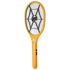 VEVOR Electric Fly Swatter, Zapper Racket with 3 Layers Mesh, Powerful Fly Killer Indoor & Outdoor with 500mAh Battery Rechargeable for Home, Bedroom, Kitchen and Patio, Yellow & Black