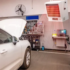 VEVOR Electric Garage Heater, 5000-Watt (2500/5000W) Ceiling Mounted Shop Heater, 2 Settings & Overheat Protection & Low Noise Cross-flow, Commercial for Indoor Workshop Warehouse,240V White