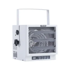 VEVOR Electric Garage Heater, 4800-Watt with Remote Control & 10 Hour Timer & Overheat Protection Wall/Ceiling Mounted Shop Heater, Commercial Fan-forced for Indoor Workshop Warehouse,240V White