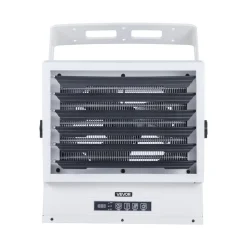 VEVOR Electric Garage Heater, 15000-Watt with Remote Control & 10 Hour Timer & Overheat Protection Wall/Ceiling Mounted Shop Heater, Commercial Fan-forced for Indoor Workshop Warehouse,240V White