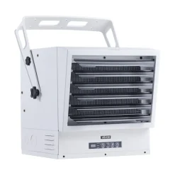 VEVOR Electric Garage Heater, 15000-Watt with Remote Control & 10 Hour Timer & Overheat Protection Wall/Ceiling Mounted Shop Heater, Commercial Fan-forced for Indoor Workshop Warehouse,240V White