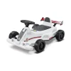 VEVOR Electric Go Kart, 6V 4.5Ah Battery, Pedal Go Kart Portable Outdoor Race Toy for Kids Ages 2+, 20000 RPM Motor, 2 MPH Constant Speed, LED Headlight & Horn, Non-slip Tires, 44 lbs Max Load, White