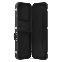 VEVOR Electric Guitar Hard Case, 43.11 in Rectangular Guitar Hard Case, With Lock Latch Keys Handle, PVC Padding Soft Lining Water-Resistant Hard Shell Guitar Cases, for 39 in Electric Guitars, Black