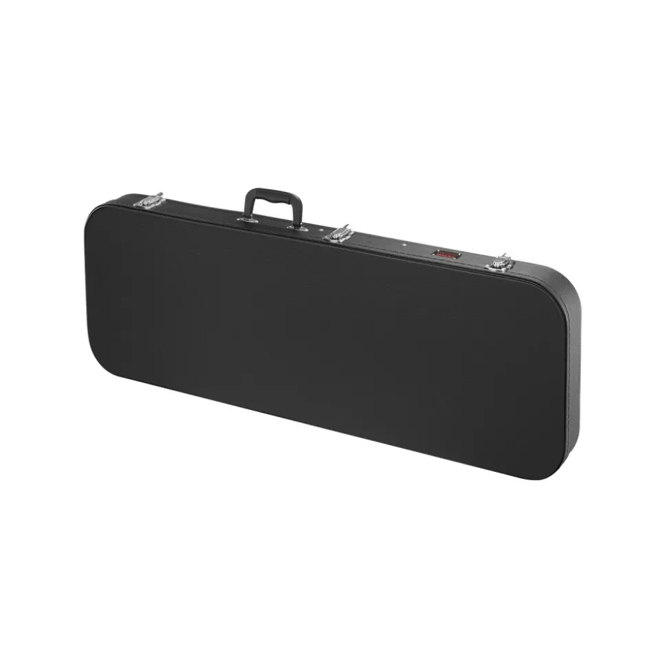 VEVOR Electric Guitar Hard Case, 43.11 in Rectangular Guitar Hard Case, With Lock Latch Keys Handle, PVC Padding Soft Lining Water-Resistant Hard Shell Guitar Cases, for 39 in Electric Guitars, Black