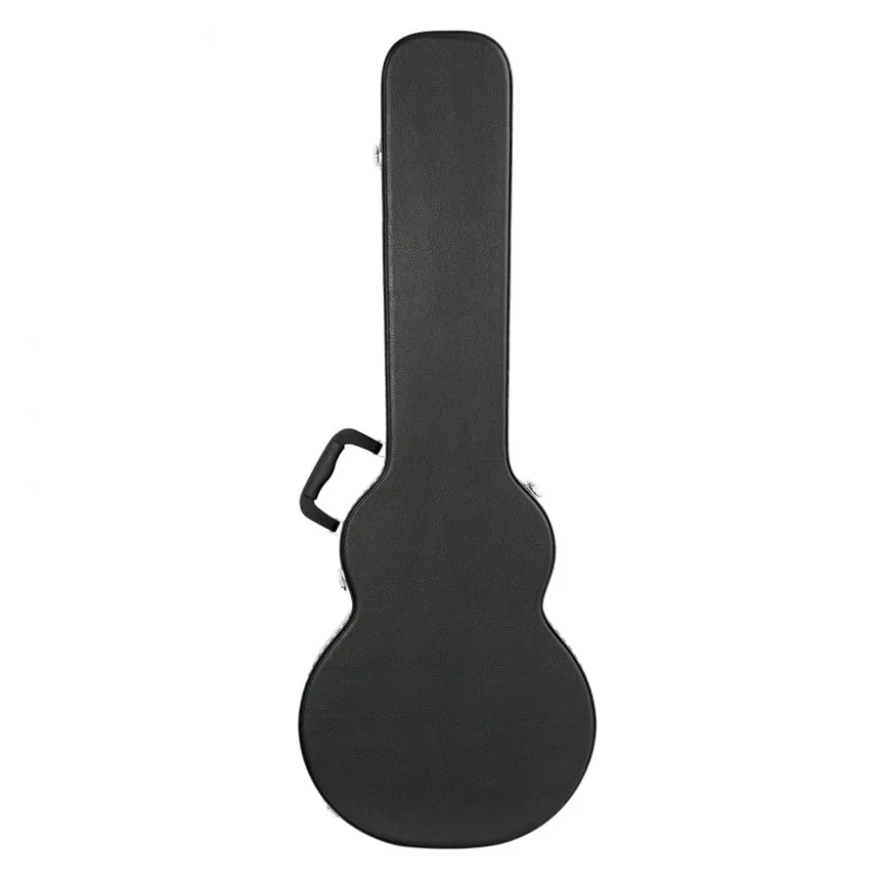 VEVOR Electric Guitar Hard Case, 41.34 in Gourd-Shaped Guitar Hard Case, With Lock Latch Keys Handle, PVC Padding Soft Lining Water-Resistant Hard Shell Guitar Case, for 39 in LES Paul Guitars, Black