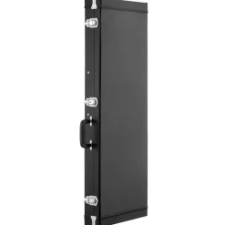 VEVOR Electric Guitar Hard Case, 41.3 Inch, Rectangle Wooden Hard-Shell Protective Carrying Case, with Lock Latch, Padding, Accessory Compartment, Key, for 39 Inch Tele/ST Electric Guitars, Black