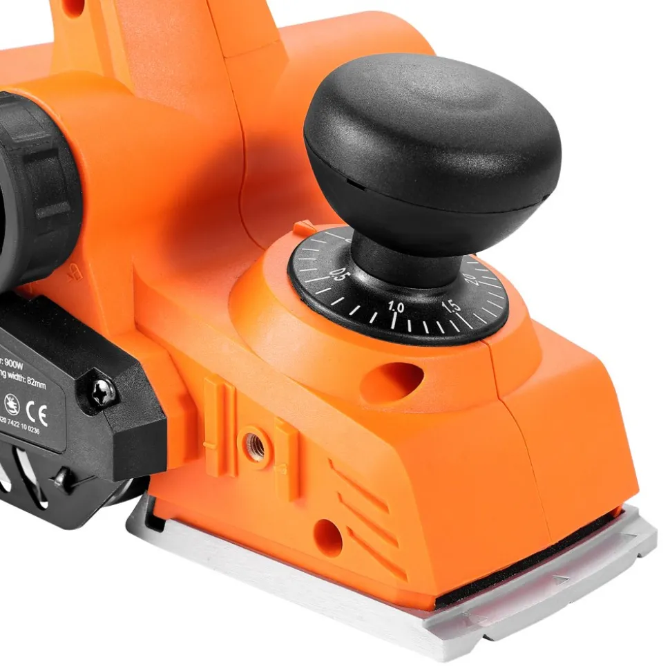 VEVOR Electric Hand Planer, 3-1/4-Inch Cut Width, 7-Amp 14500 RPM Corded Power Handheld Planer for Wood, with Adjustable Cut Depth, 2 Blades, for Woodworking Wood Chamfer DIY Smooth Finish Carpentry