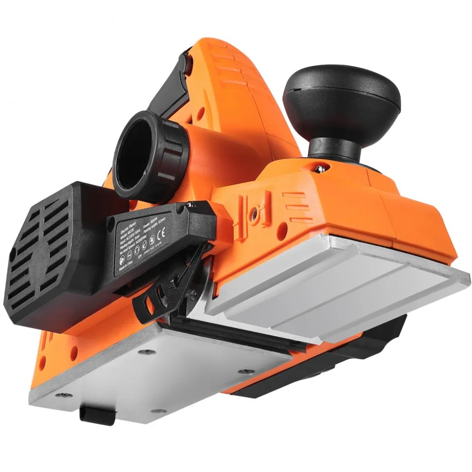 VEVOR Electric Hand Planer, 3-1/4-Inch Cut Width, 7-Amp 14500 RPM Corded Power Handheld Planer for Wood, with Adjustable Cut Depth, 2 Blades, for Woodworking Wood Chamfer DIY Smooth Finish Carpentry