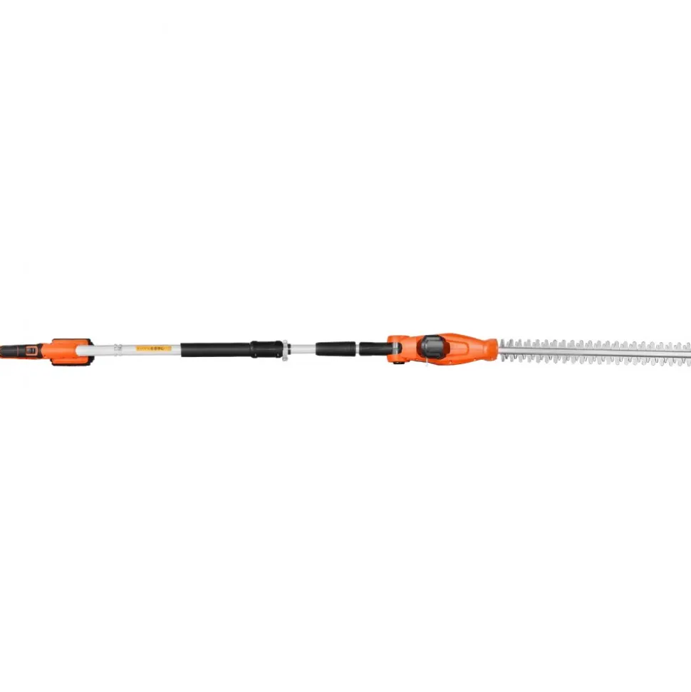 VEVOR Electric Hedge Trimmer, 1200 RPM, 6.2 - 7.8 Ft Extendable, Pole Hedge Trimmer for High Branch, 20V Battery, Cordless Hedge Trimmer with 20 in Blade, 5 Angles Adjustable for Yard Garden