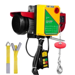 VEVOR Electric Hoist, 880 lbs Lifting Capacity, 850W 110V Electric Steel Wire Winch with Wireless Remote Control, 40ft Single Cable Lifting Height & High-quality Motor, for Garage Warehouse Factory