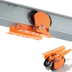 VEVOR Electric Hoist Manual Trolley, 2200 lbs/1 Ton Load for PA600 PA700 PA800 PA900 PA1000, Push Beam Trolley with Dual Wheels, 2.68