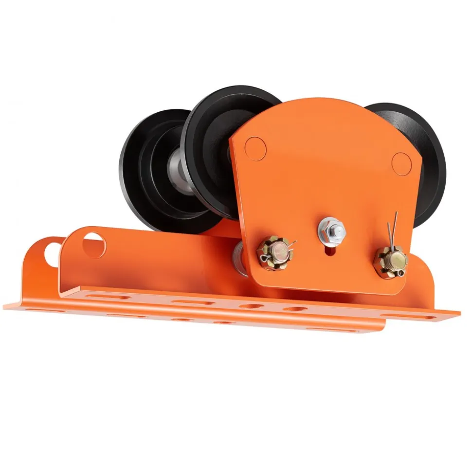 VEVOR Electric Hoist Manual Trolley, 2200 lbs/1 Ton Load for PA600 PA700 PA800 PA900 PA1000, Push Beam Trolley with Dual Wheels, 2.68"-4.33" Adjustable Beam Flange Width for Straight & Curved I-Beam