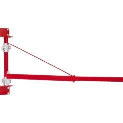 VEVOR Electric Hoist Support Arm, 660 lbs Max Load Capacity, Electric Hoist Holder Swing Arm with Pole, Steel Hoist Frame, 180° Swivel Scaffold Hoist Lifting Arm, Winch Hoist Arm for Workshop, Garage