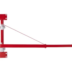 VEVOR Electric Hoist Support Arm, 660 lbs Max Load Capacity, Electric Hoist Holder Swing Arm with Pole, Steel Hoist Frame, 180° Swivel Scaffold Hoist Lifting Arm, Winch Hoist Arm for Workshop, Garage