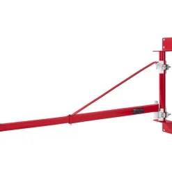 VEVOR Electric Hoist Support Arm, 660 lbs Max Load Capacity, Electric Hoist Holder Swing Arm with Pole, Steel Hoist Frame, 180° Swivel Scaffold Hoist Lifting Arm, Winch Hoist Arm for Workshop, Garage