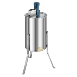 VEVOR Electric Honey Extractor, 3 Frame Honey Spinner with Transparent Lid, 140W Stainless Steel Honeycomb Drum Spinner, Height Adjustable, Honeycomb Extraction Equipment for Beekeeping