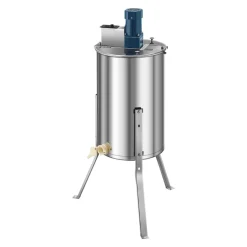 VEVOR Electric Honey Extractor, 3 Frame Honey Spinner with Transparent Lid, 140W Stainless Steel Honeycomb Drum Spinner, Height Adjustable, Honeycomb Extraction Equipment for Beekeeping