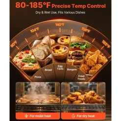 VEVOR Electric Hot Box Food Warmer, 4-Tier Commercial Warming Cabinet with Water Tray, Single-Door and Adjustable Shelves, Stainless Steel Food Warmer Cabinet, for Restaurant, Kitchen, Pizza, Chicken