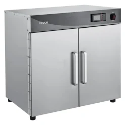 VEVOR Electric Hot Box Food Warmer, 4-Tier Commercial Warming Cabinet with Water Tray, Single-Door and Adjustable Shelves, Stainless Steel Food Warmer Cabinet, for Restaurant, Kitchen, Pizza, Chicken