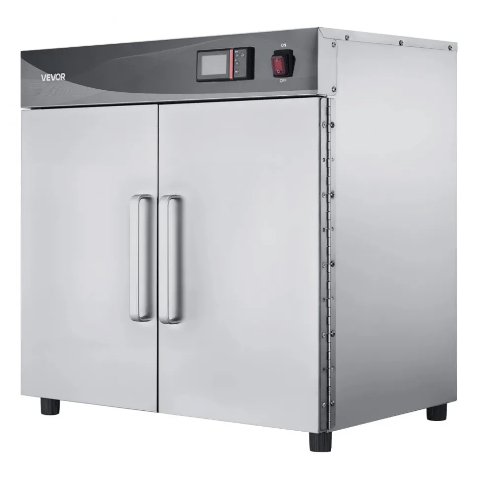 VEVOR Electric Hot Box Food Warmer, 4-Tier Commercial Warming Cabinet with Water Tray, Single-Door and Adjustable Shelves, Stainless Steel Food Warmer Cabinet, for Restaurant, Kitchen, Pizza, Chicken