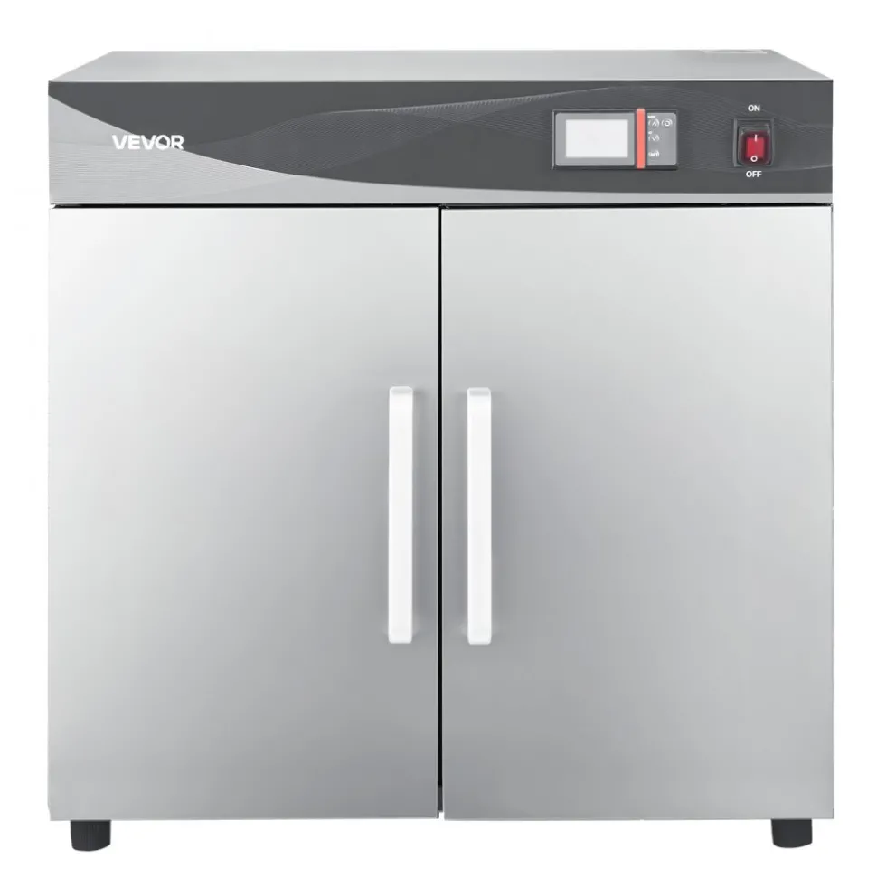 VEVOR Electric Hot Box Food Warmer, 4-Tier Commercial Warming Cabinet with Water Tray, Single-Door and Adjustable Shelves, Stainless Steel Food Warmer Cabinet, for Restaurant, Kitchen, Pizza, Chicken
