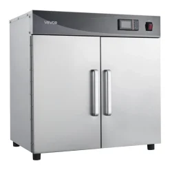 VEVOR Electric Hot Box Food Warmer, 4-Tier Commercial Warming Cabinet with Water Tray, Single-Door and Adjustable Shelves, Stainless Steel Food Warmer Cabinet, for Restaurant, Kitchen, Pizza, Chicken