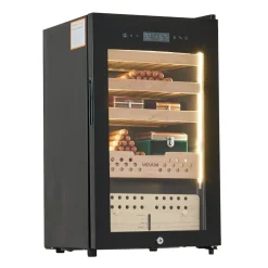 VEVOR Electric Humidor, 70L, 400 Counts Electric Cigar Humidor Cabinet with Compressor Cooling, Constant Humidity & Temperature Control, Spanish Cedar Wood Shelves & Drawers, 4 Layers, for Household