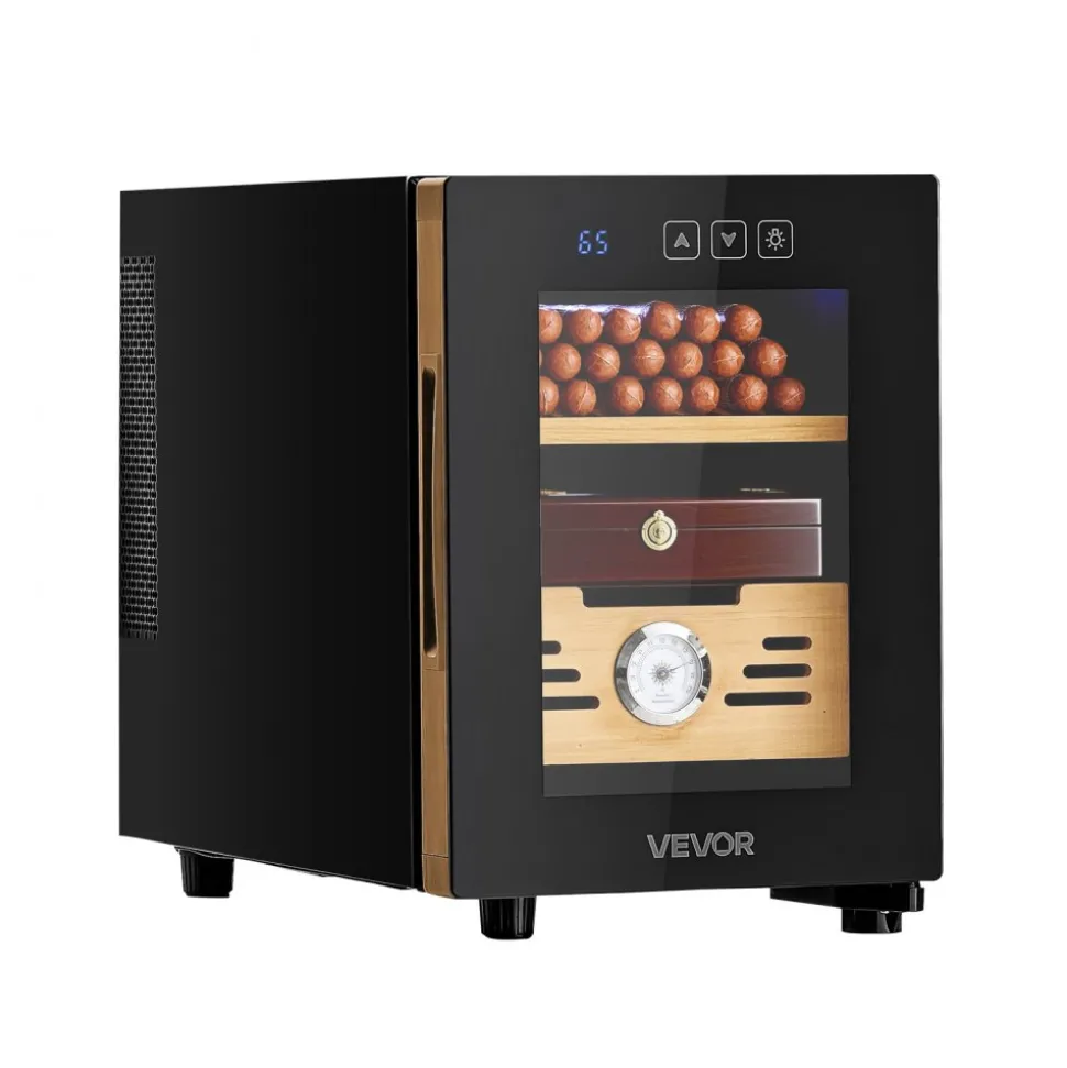 VEVOR Electric Humidor, 288L, 1700 Counts Electric Cigar Humidor Cabinet with Compressor Cooling, Constant Humidity & Temperature Control, Spanish Cedar Wood Shelves & Drawers, 7 Layers, for Household